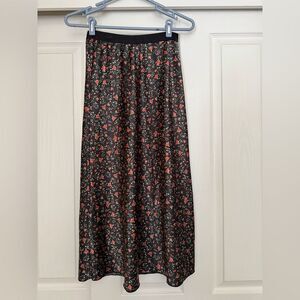 Floral midi skirt